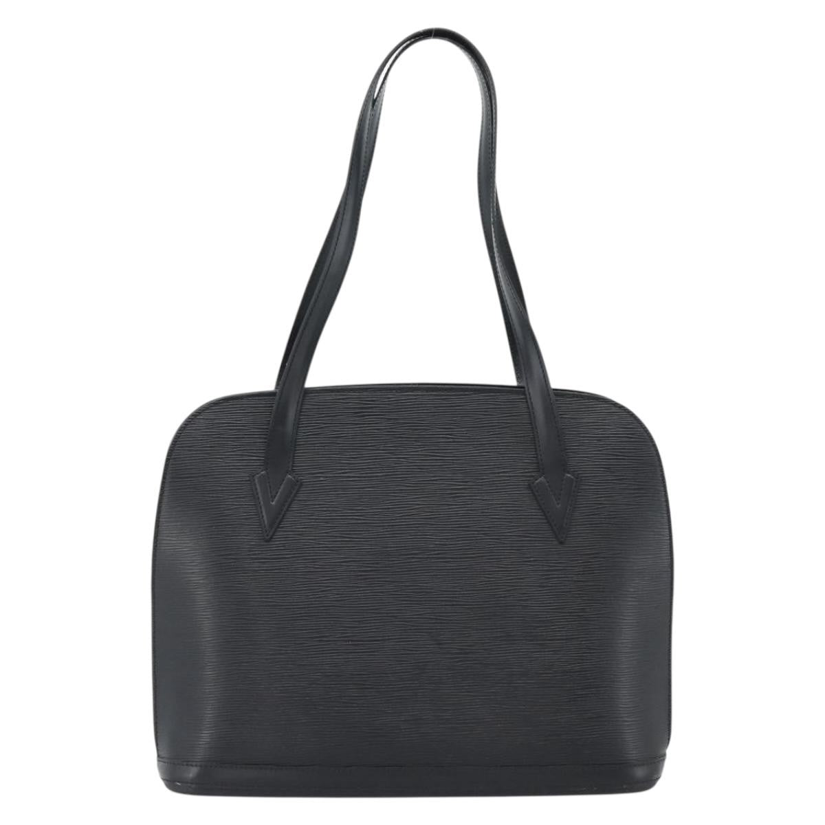 Louis Vuitton Lussac Epi Leather Black Leather Handbag (Pre-Owned)