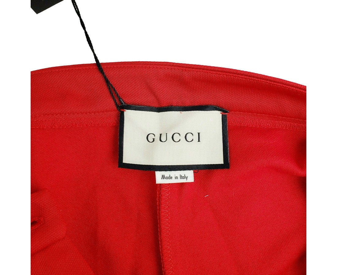 Gucci Women's Sylvie Red Legging Stirrup With BRB Web Stripe Pant (Small)