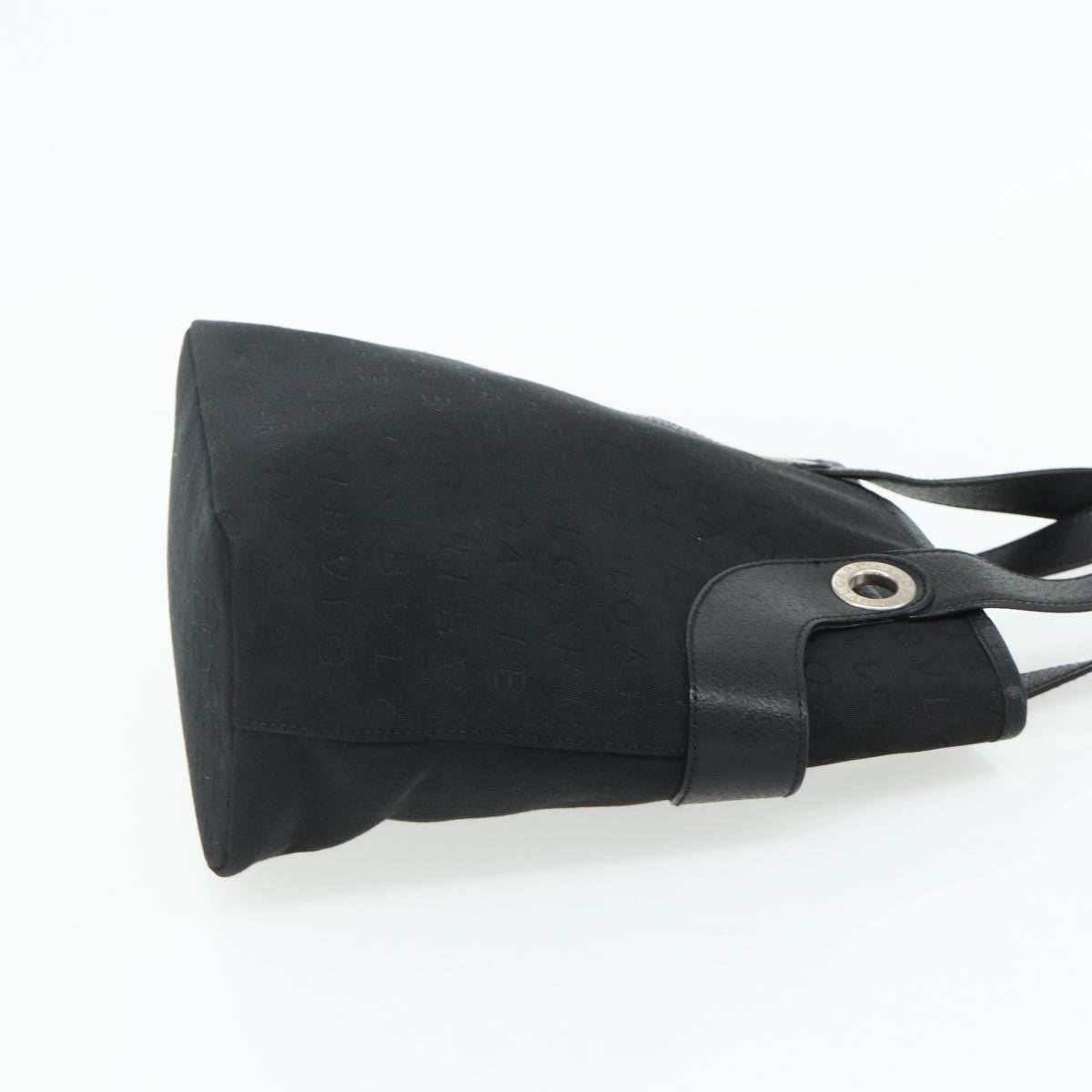 Bvlgari Logomania Canvas Black Canvas Shoulder Bag Bag (Pre-Owned)