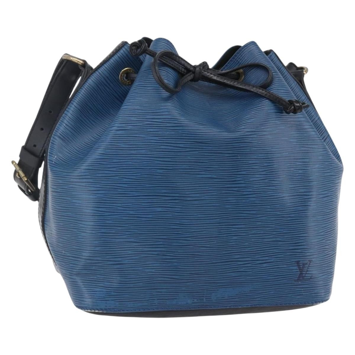 Louis Vuitton Petit Noe Epi Leather Blue Leather Shoulder Bag Bag (Pre-Owned)