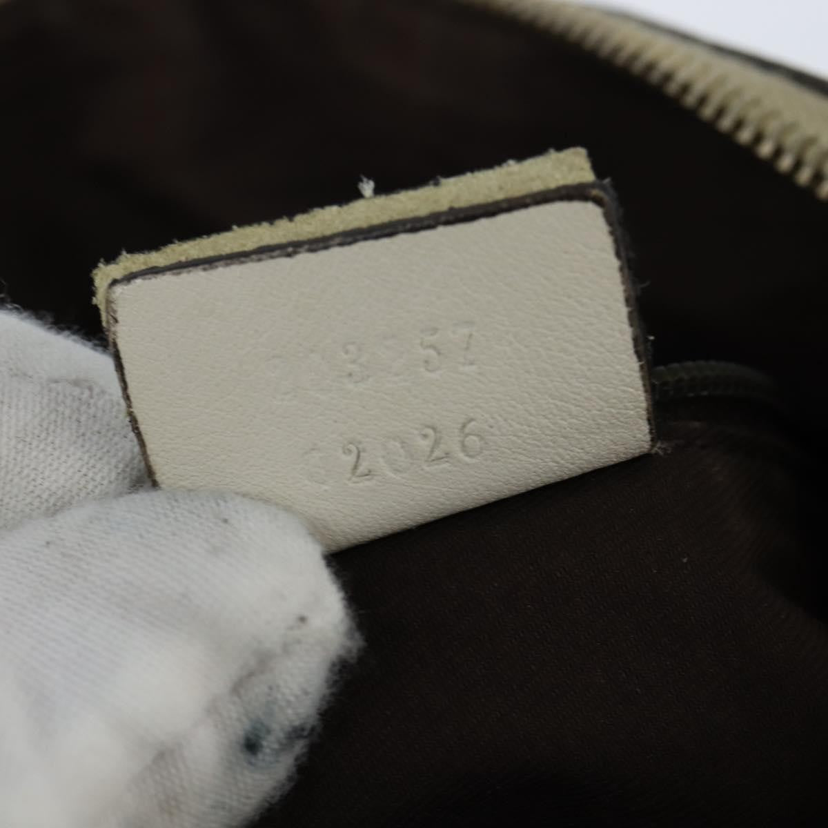 Gucci D Ring Messenger Gg Canvas And Leather Beige Canvas Shoulder Bag Bag (Pre-Owned)