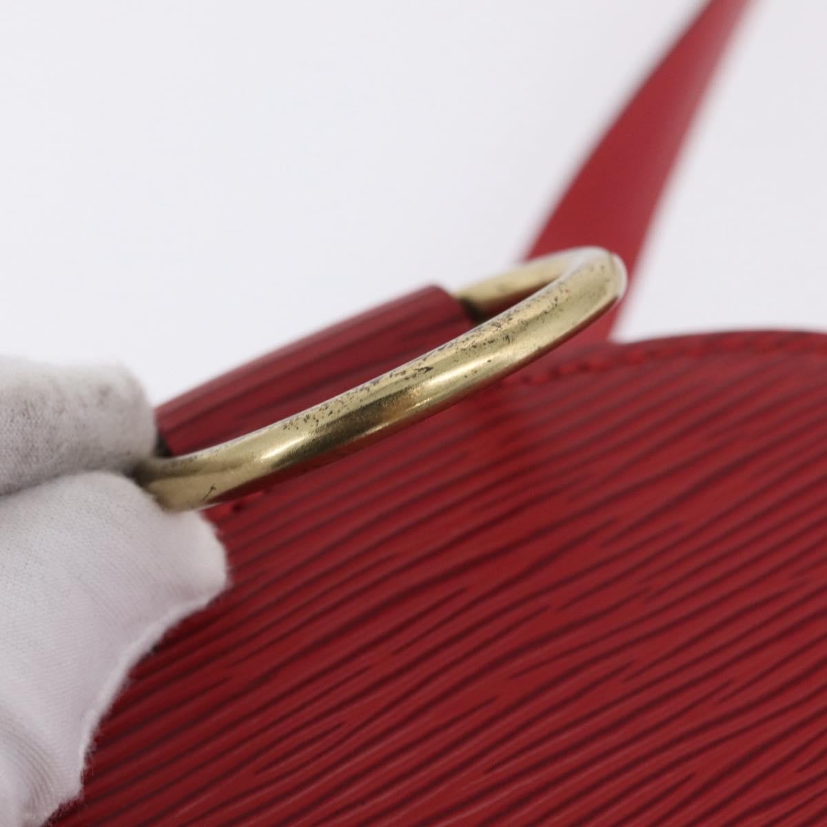 Louis Vuitton Mabillon Epi Leather Red Leather Backpack Bag (Pre-Owned)