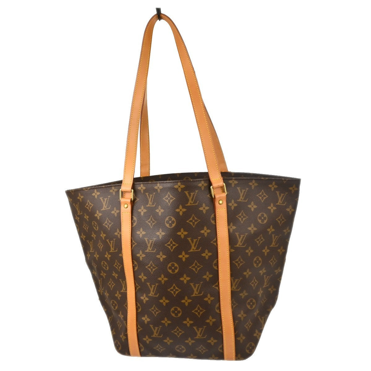 Louis Vuitton Shopping Sac Monogram Canvas Brown Canvas Tote Bag Bag (Pre-Owned)