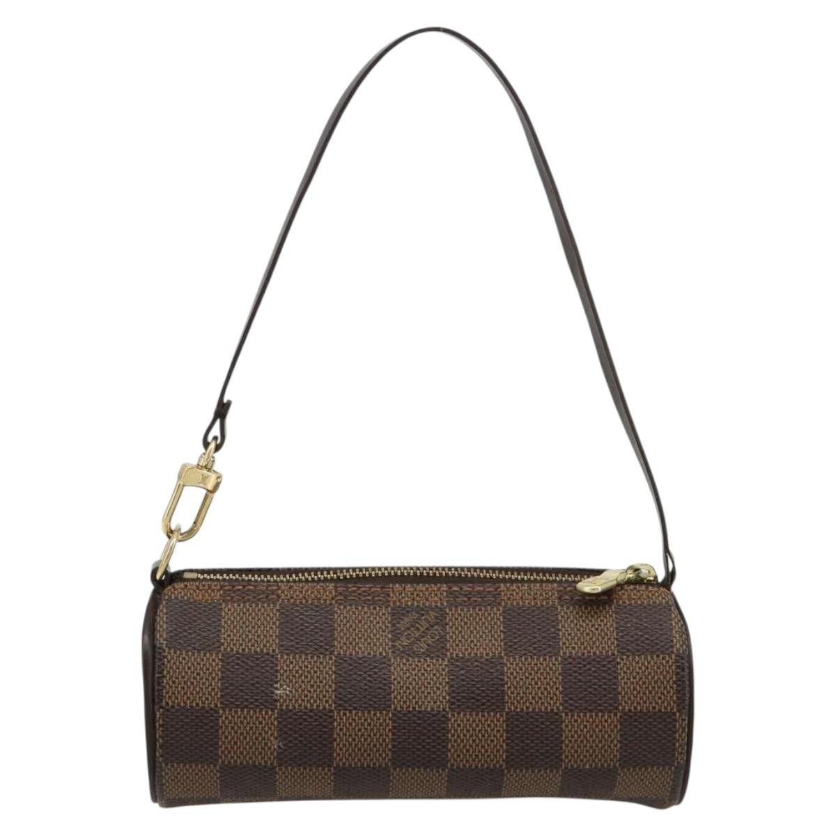 Louis Vuitton Papillon Pochette Damier Brown Canvas Clutche & Pouche Bag (Pre-Owned)