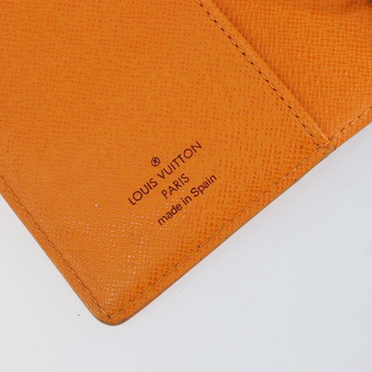 Louis Vuitton Agenda Cover Epi Leather Orange Leather Wallets Accessory (Pre-Owned)