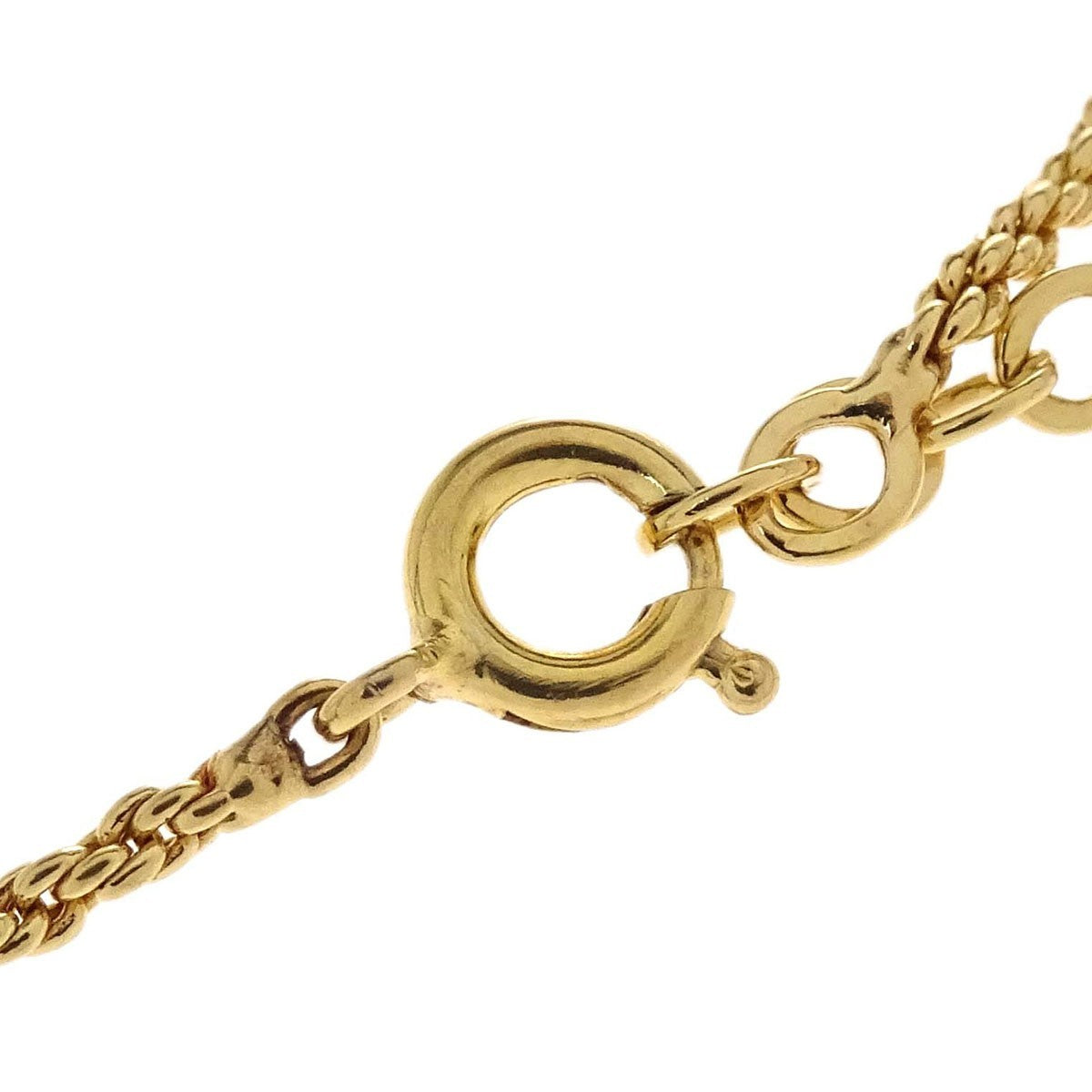Christian Dior Cd Pendant Gold-Plated Gold Gold_Plated Necklace Jewelry (Pre-Owned)