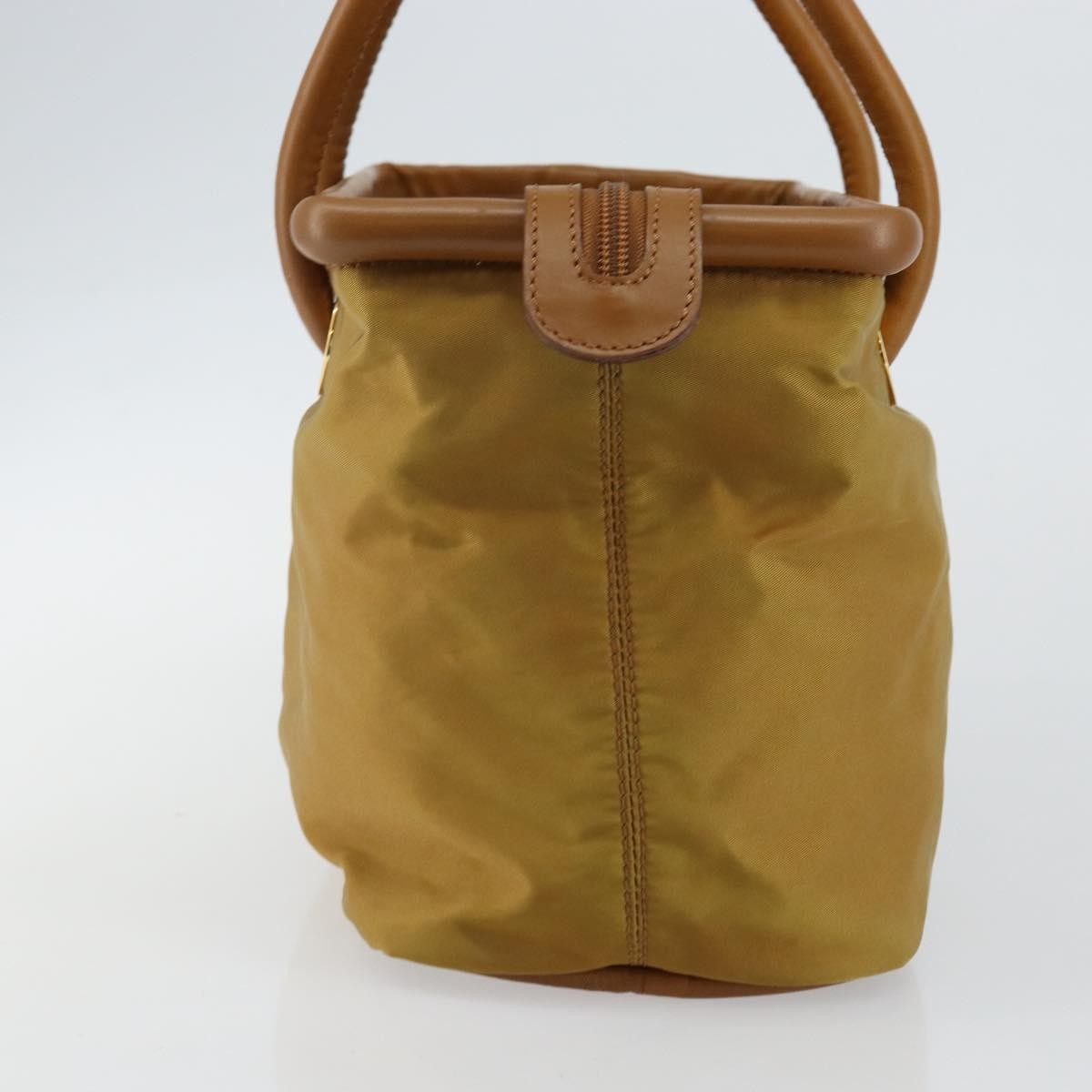 Celine Tote Nylon Brown Nylon Tote Bag Bag (Pre-Owned)