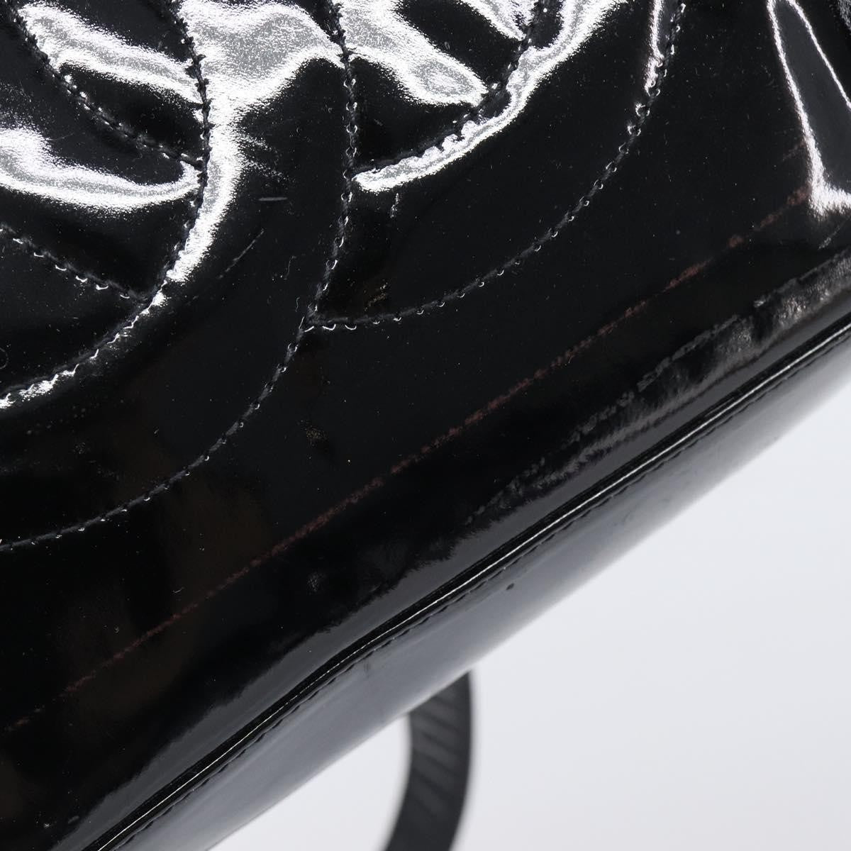 Chanel Coco Mark Patent Leather Black Patent_Leather Shoulder Bag Bag (Pre-Owned)