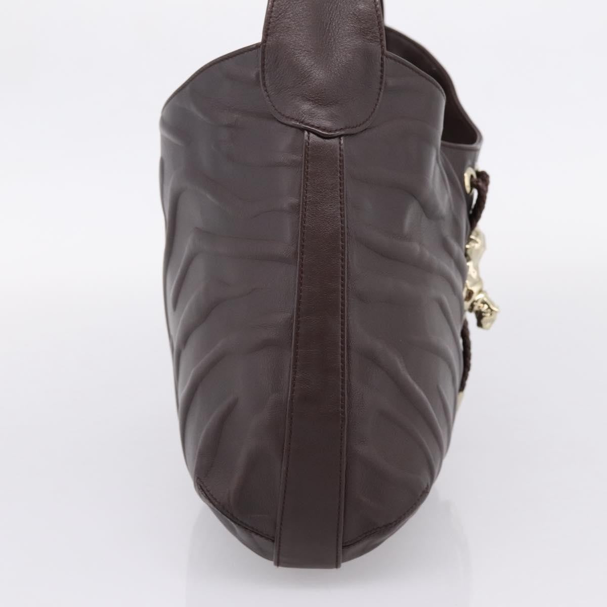 Cartier Panthère Shoulder Leather Brown Leather Shoulder Bag Bag (Pre-Owned)