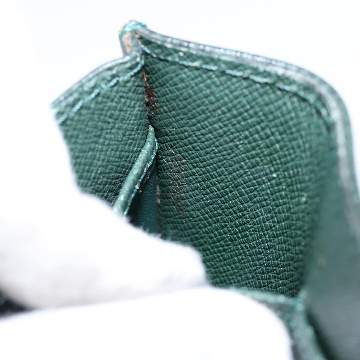 Louis Vuitton Serviette Kourad Taiga Leather Green Leather Clutche & Pouche Bag (Pre-Owned)