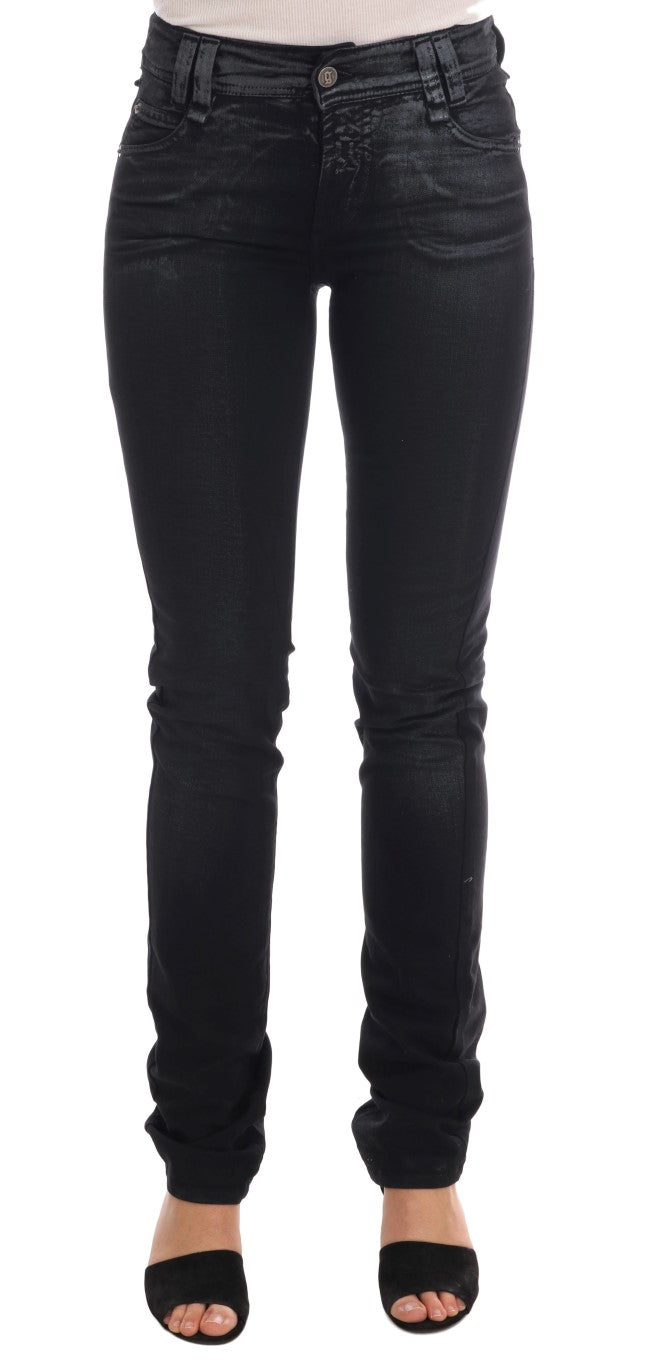 John Galliano Gray Wash Cotton Stretch Regular Fit Women's Jeans