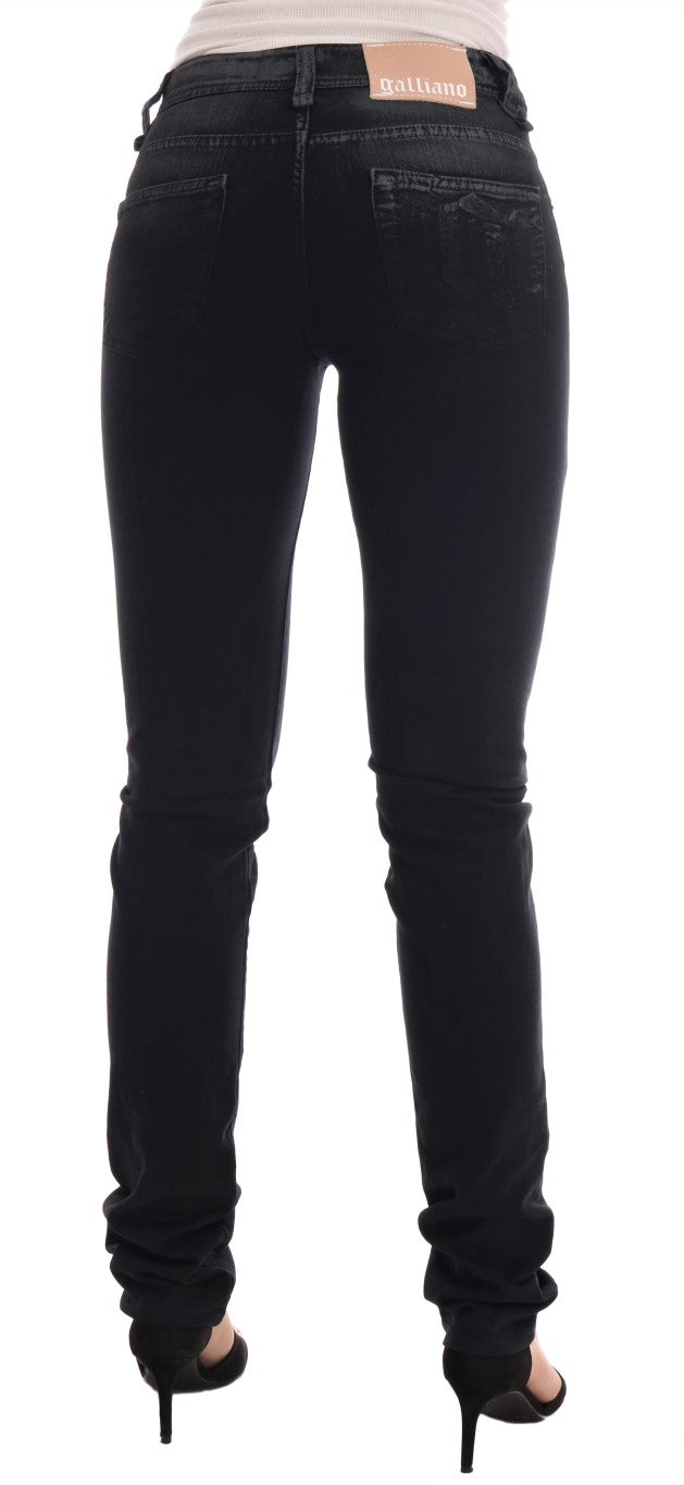 John Galliano Gray Wash Cotton Stretch Regular Fit Women's Jeans