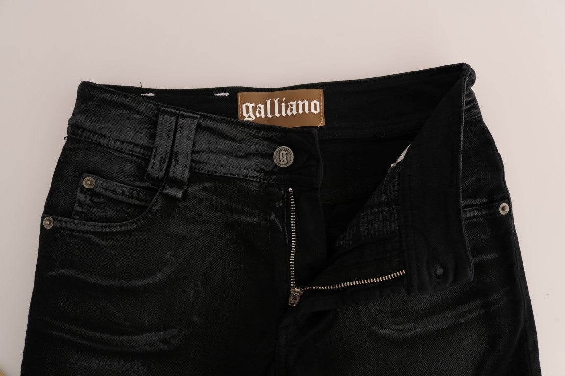 John Galliano Gray Wash Cotton Stretch Regular Fit Women's Jeans