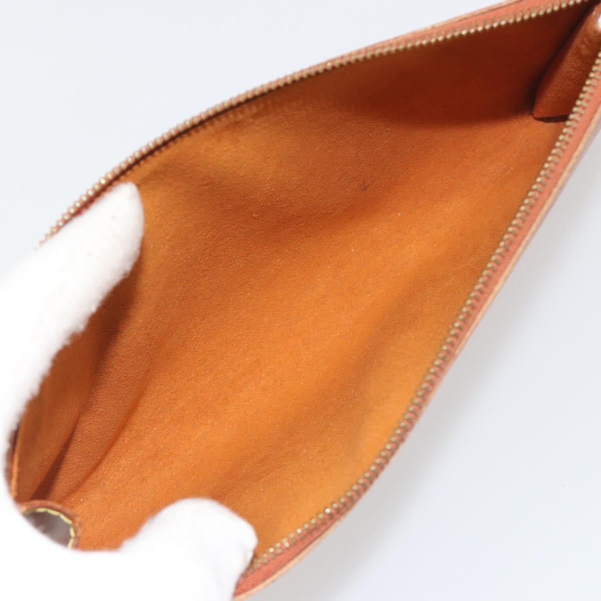 Louis Vuitton Pochette Accessoires Epi Brown Leather Clutche & Pouche Bag (Pre-Owned)