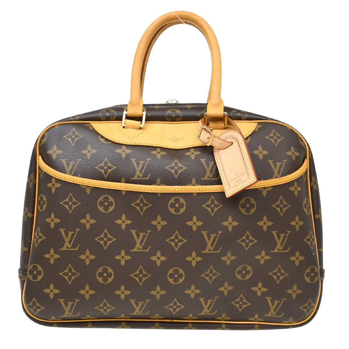 Louis Vuitton Deauville Monogram Canvas Brown Canvas Handbag (Pre-Owned)