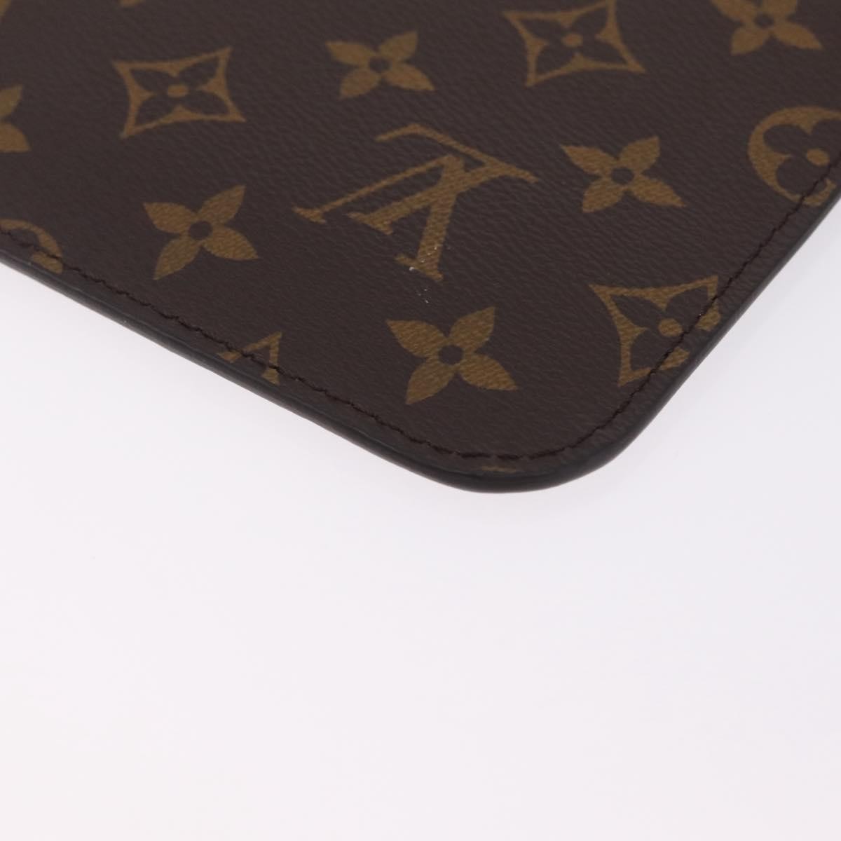 Louis Vuitton Neverfull Pochette Limited Edition World Tour Monogram Canvas Brown Canvas Clutche & Pouche Bag (Pre-Owned)