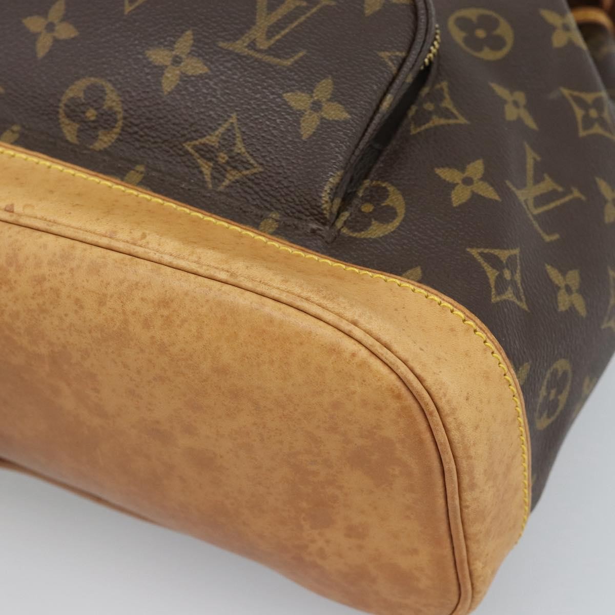 Louis Vuitton Vintage Montsouris Monogram Canvas Brown Canvas Backpack Bag (Pre-Owned)