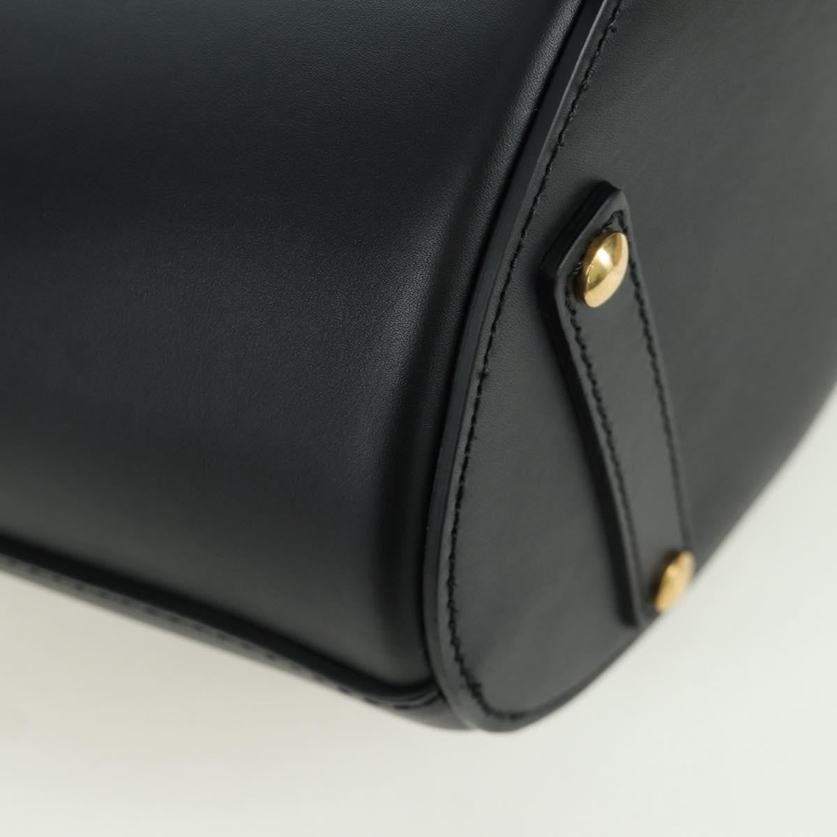 Burberry Supple Bucket Leather Black Leather Handbag (Pre-Owned)