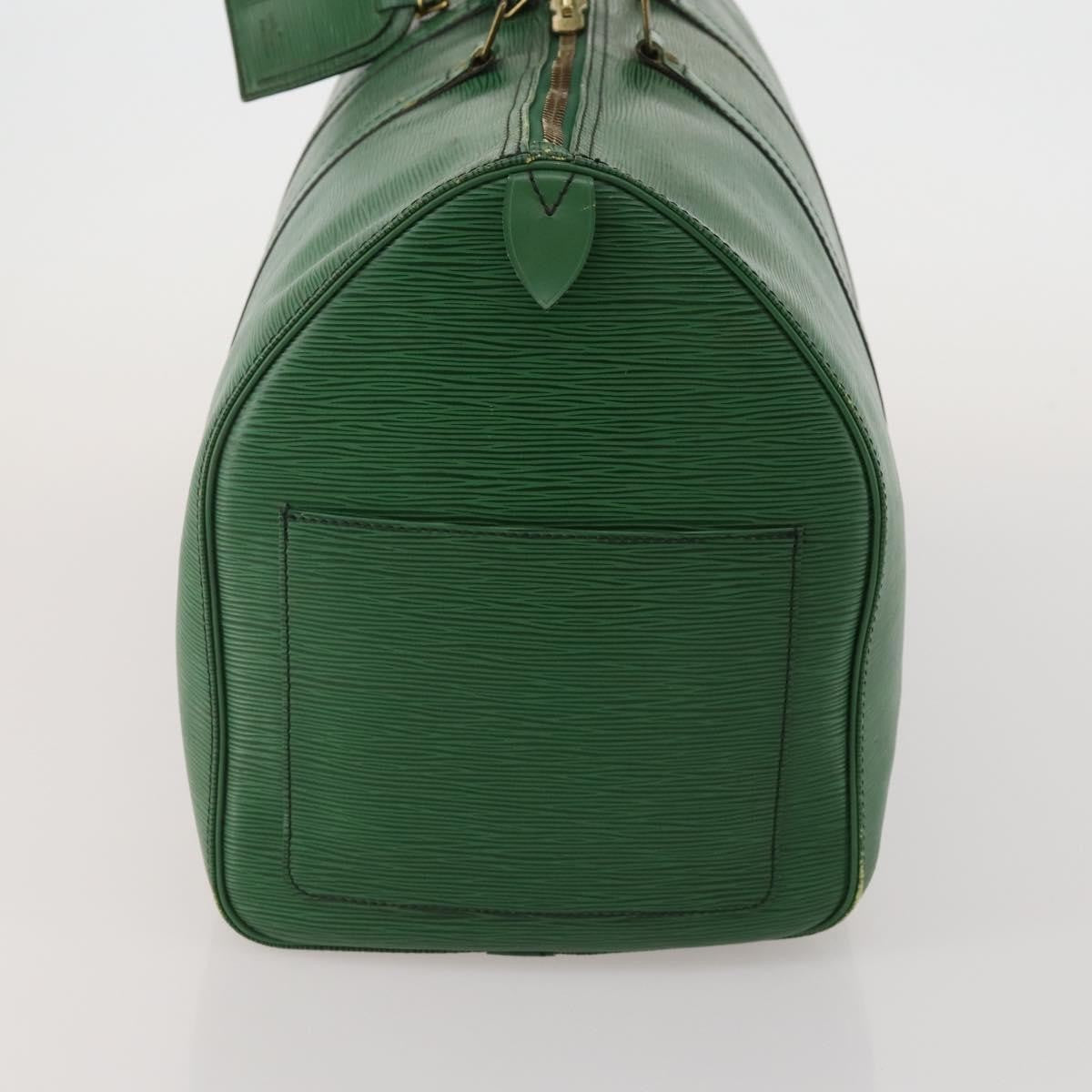 Louis Vuitton Keepall Epi Green Leather Travel Bag Bag (Pre-Owned)