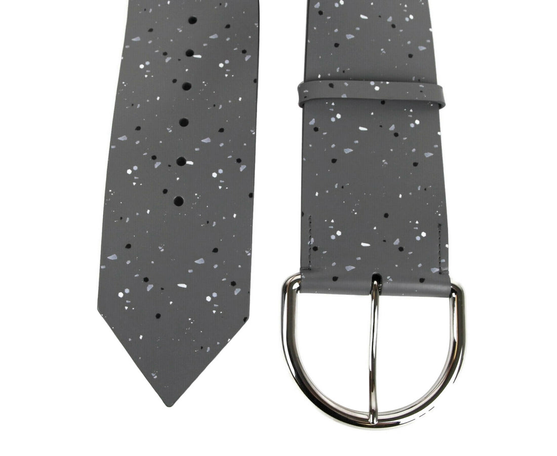 Balenciaga Women's Dark Grey Linoleum Wide Belt (80 / 32)