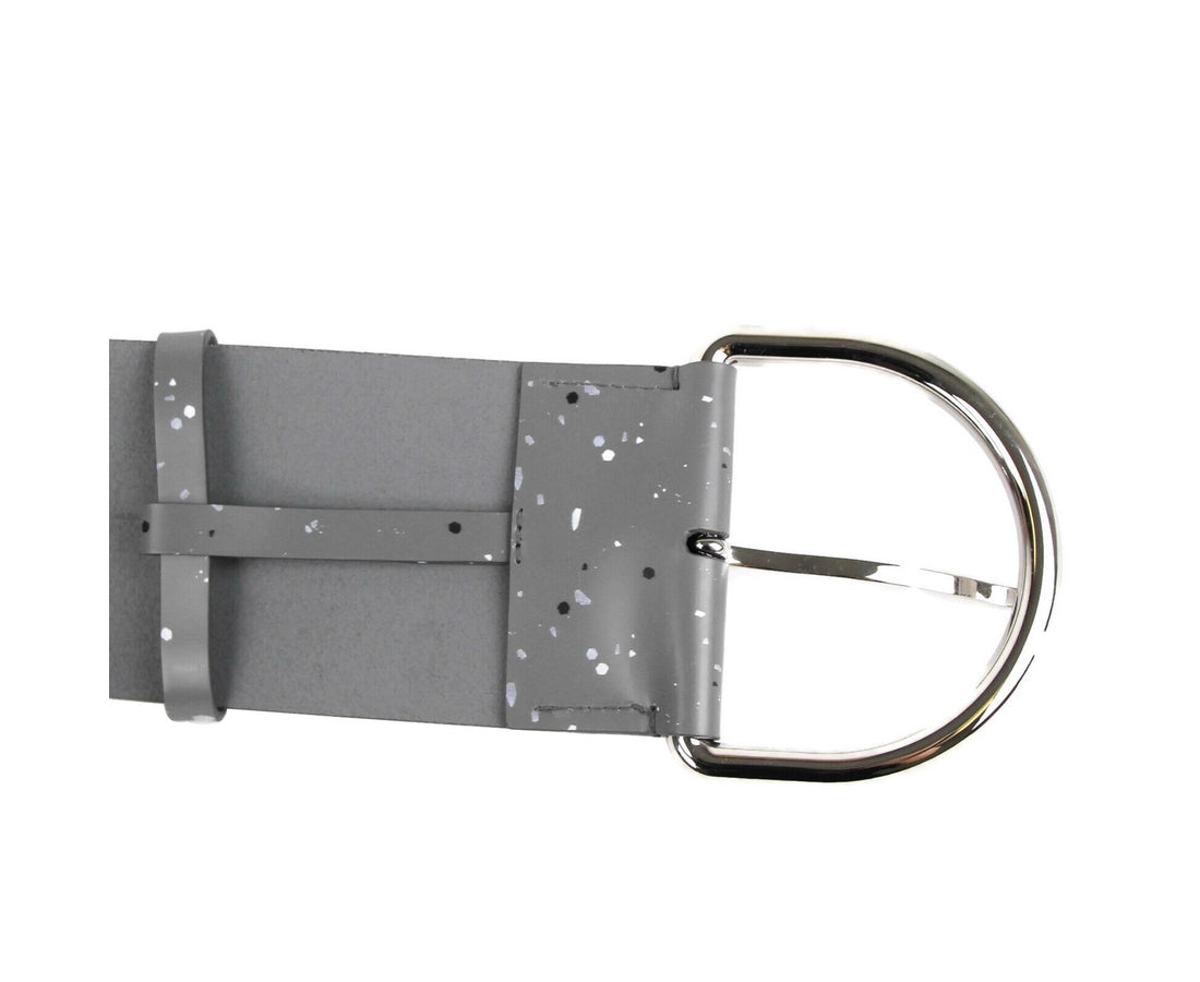 Balenciaga Women's Dark Grey Linoleum Wide Belt (80 / 32)