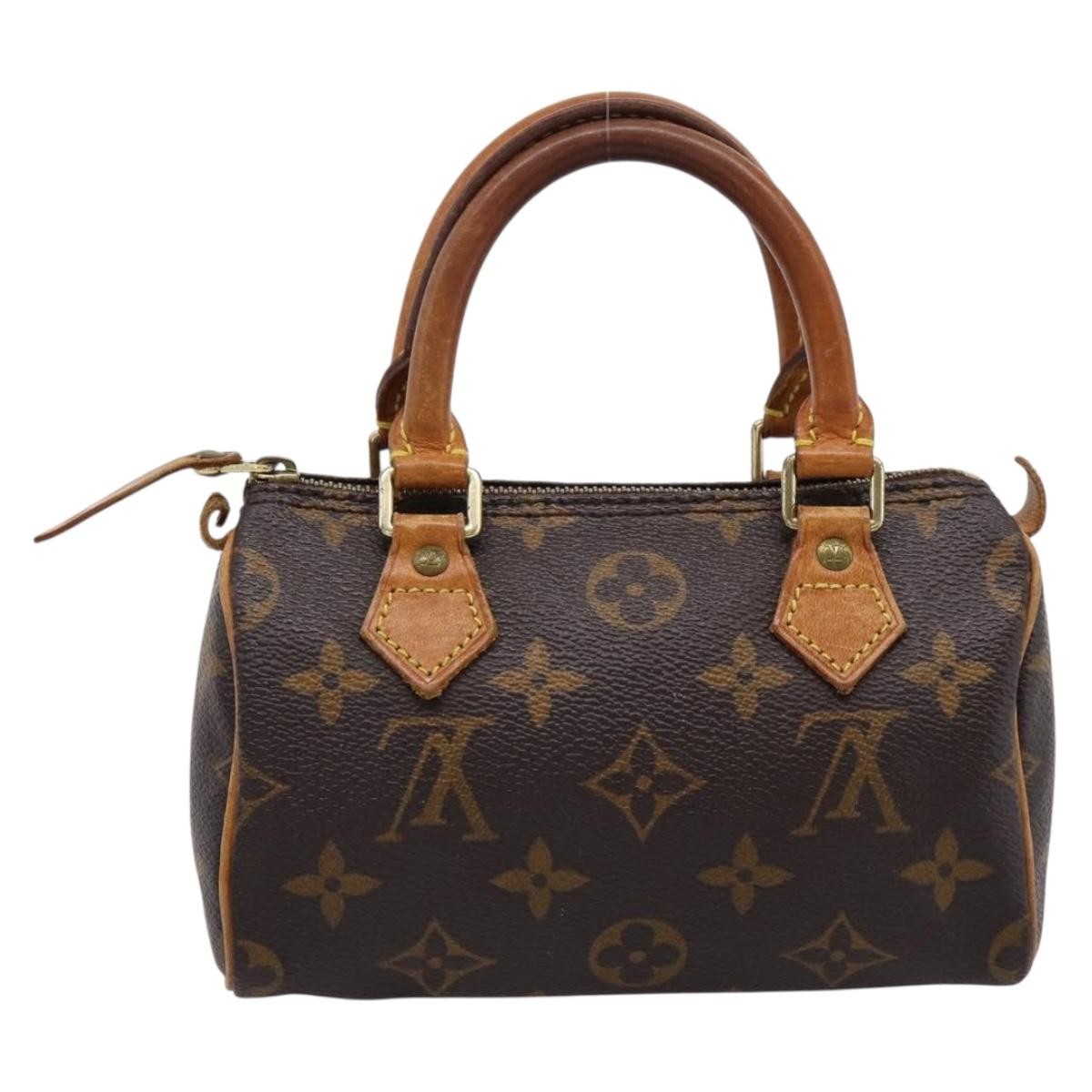 Louis Vuitton Speedy Mini Hl Monogram Canvas Brown Canvas Handbag (Pre-Owned)
