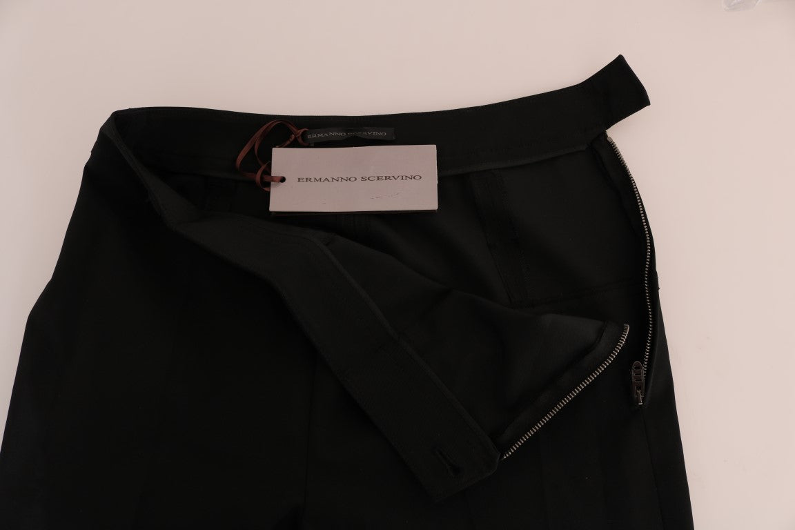 Ermanno Scervino Black Stretch Leggings Women's Pants