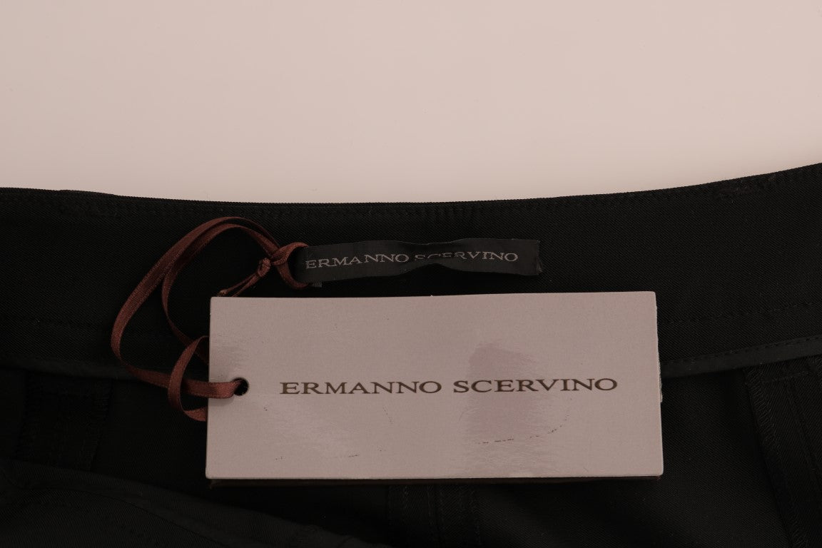 Ermanno Scervino Black Stretch Leggings Women's Pants