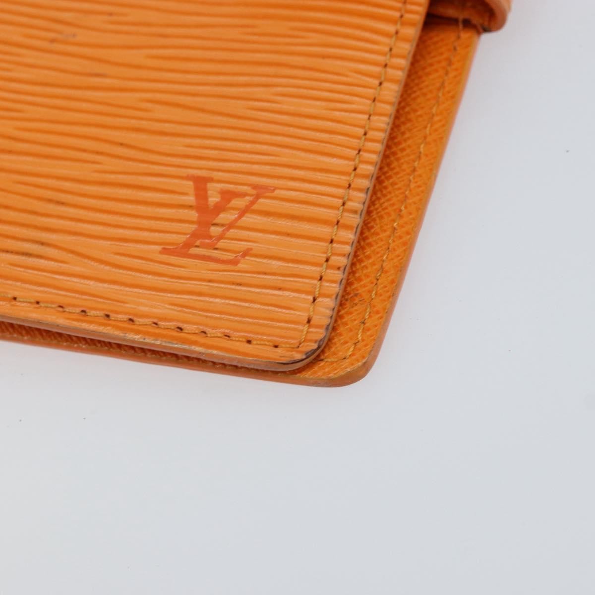 Louis Vuitton Agenda Cover Epi Leather Orange Leather Wallets Accessory (Pre-Owned)