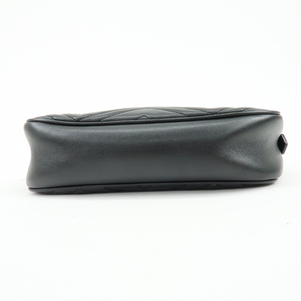 Gucci Gg Marmont Matelasse Leather Black Leather Shoulder Bag Bag (Pre-Owned)