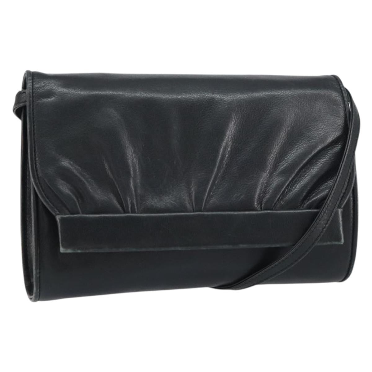 Gucci Vintage Leather Black Leather Shoulder Bag Bag (Pre-Owned)