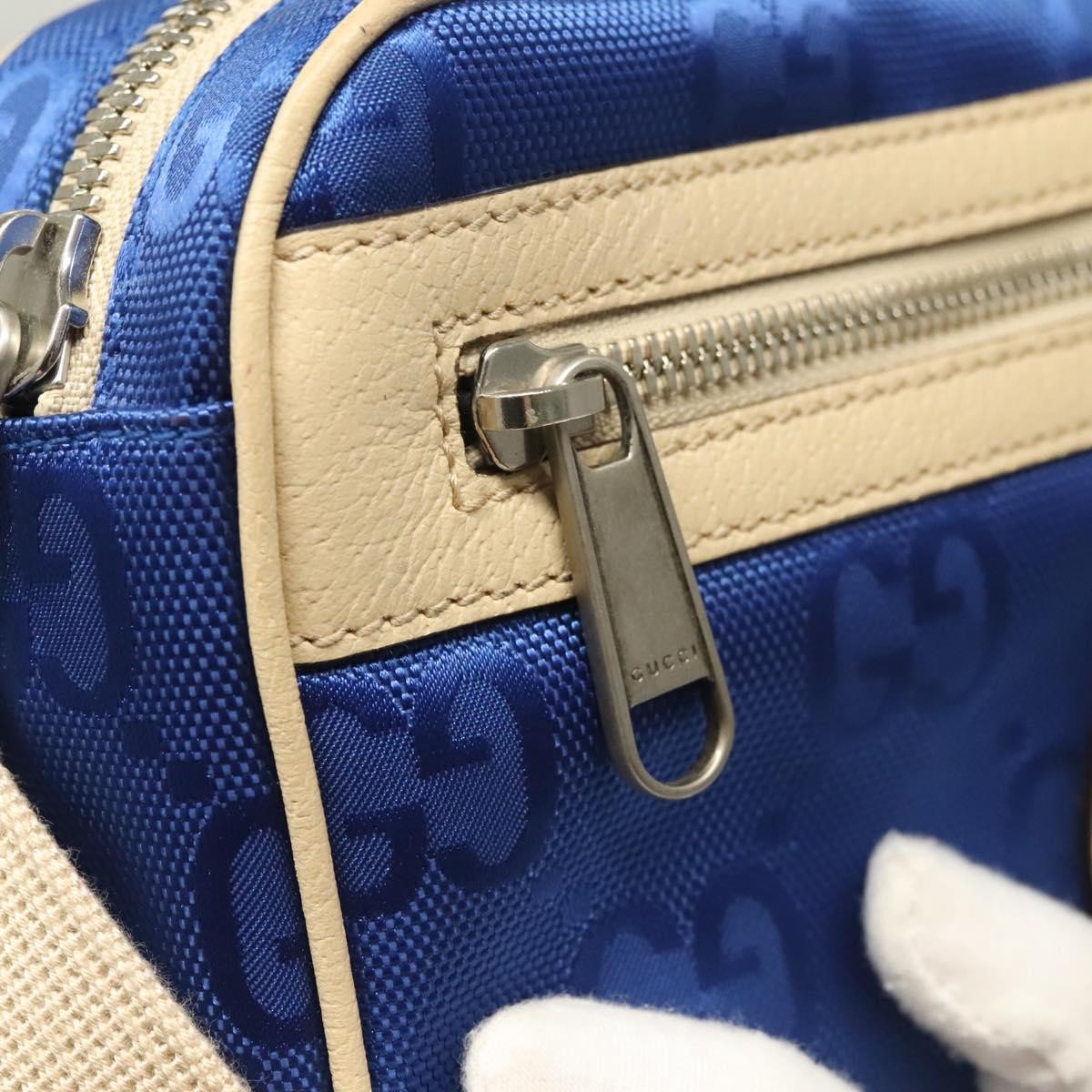 Gucci Off The Grid Belt Gg Econyl Blue Canvas Shoulder Bag Bag (Pre-Owned)