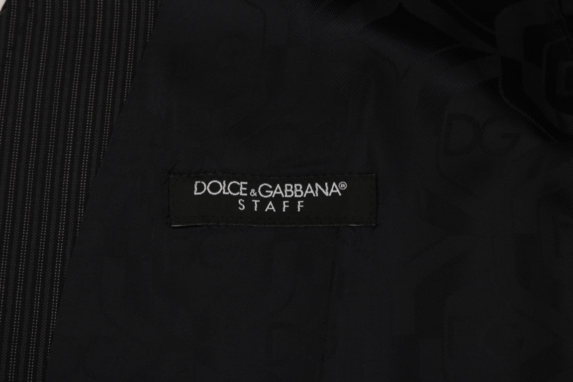 Dolce & Gabbana Gray Wool Stretch Men's Vest