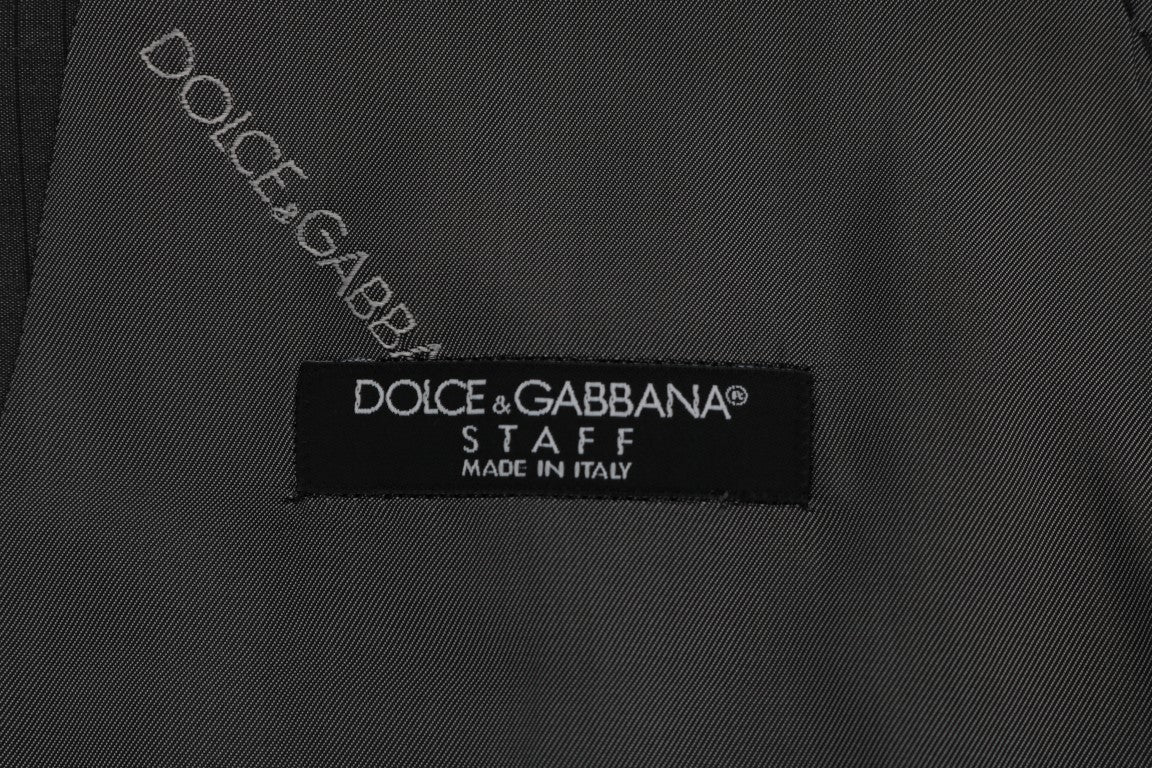 Dolce & Gabbana Gray STAFF Cotton Rayon Men's Vest