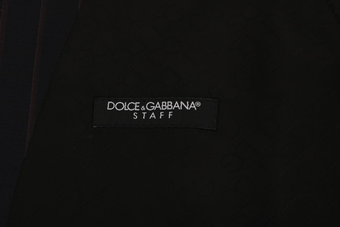 Dolce & Gabbana Blue Wool Stretch Men's Vest