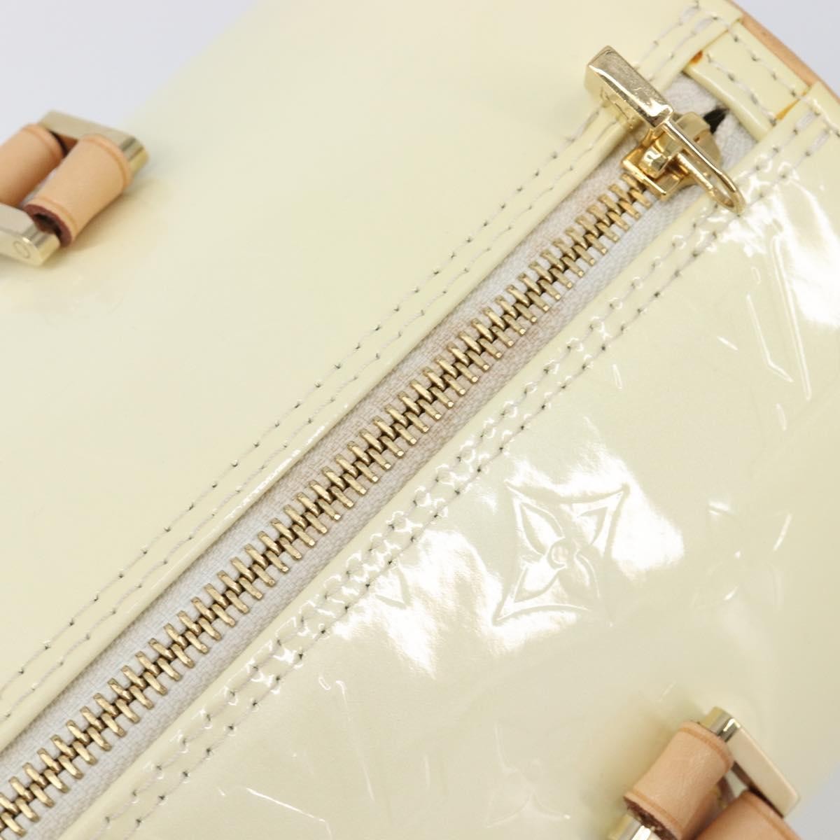 Louis Vuitton Bedford Monogram Vernis Beige Patent_Leather Handbag (Pre-Owned)