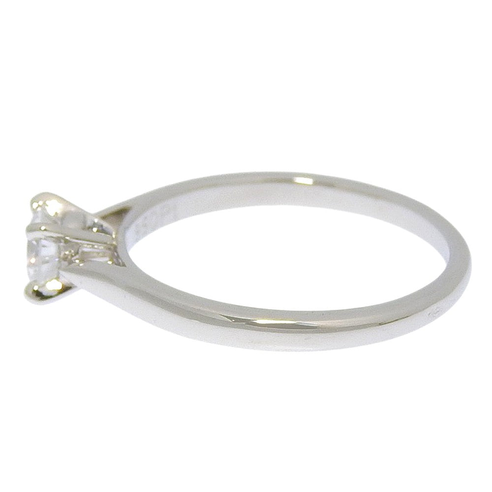 Cartier Solitaire 1895 Platinum With Rbc Diamond Silver Platinum Ring Jewelry (Pre-Owned)