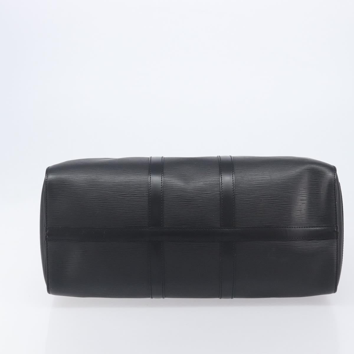 Louis Vuitton Keepall Epi Leather Black Leather Travel Bag Bag (Pre-Owned)