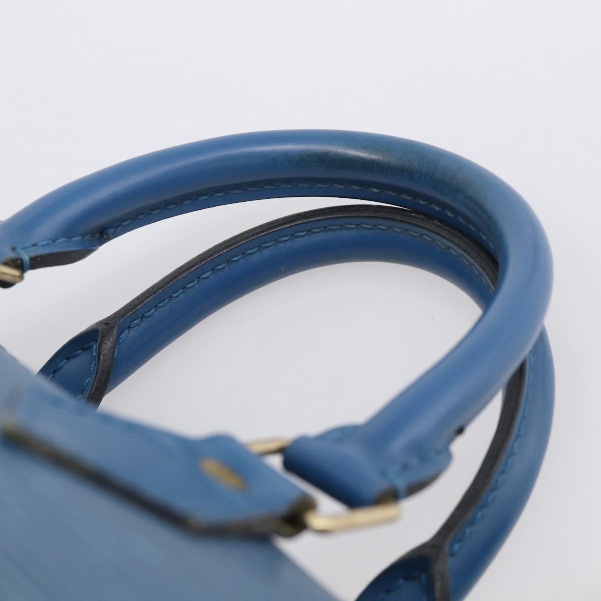 Louis Vuitton Speedy Epi Leather Blue Leather Handbag (Pre-Owned)