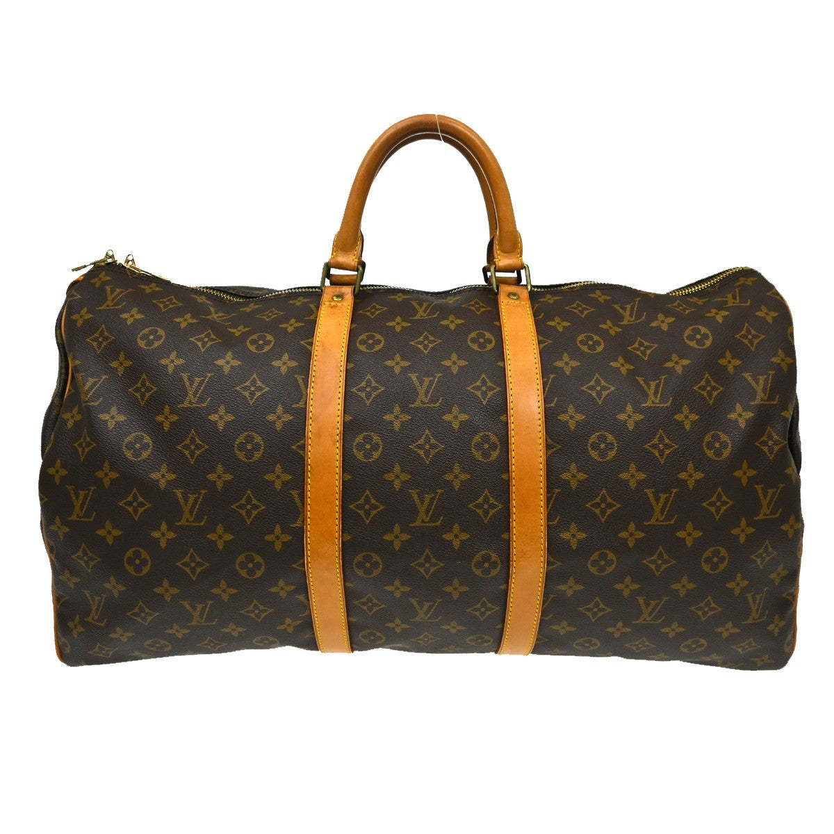 Louis Vuitton Keepall Monogram Canvas Brown Canvas Travel Bag Bag (Pre-Owned)