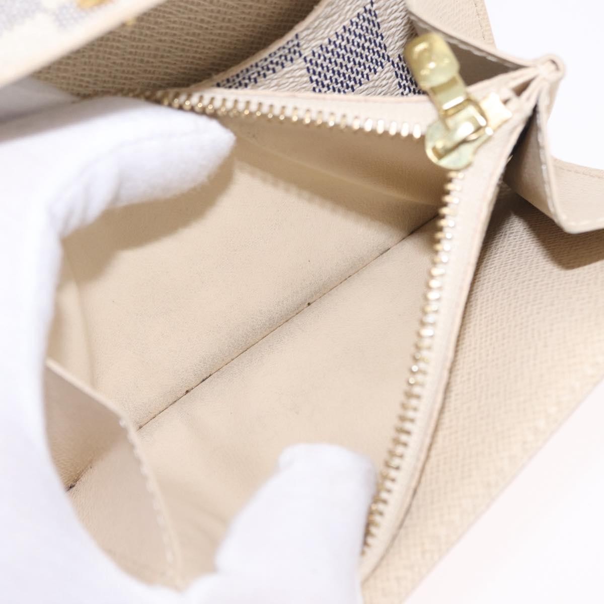 Louis Vuitton Solo Belt Damier White Canvas Clutche & Pouche Bag (Pre-Owned)