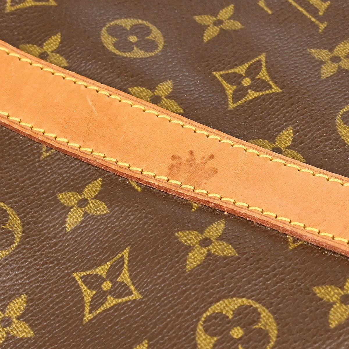 Louis Vuitton Keepall Bandouliere Monogram Canvas Brown Canvas Travel Bag Bag (Pre-Owned)