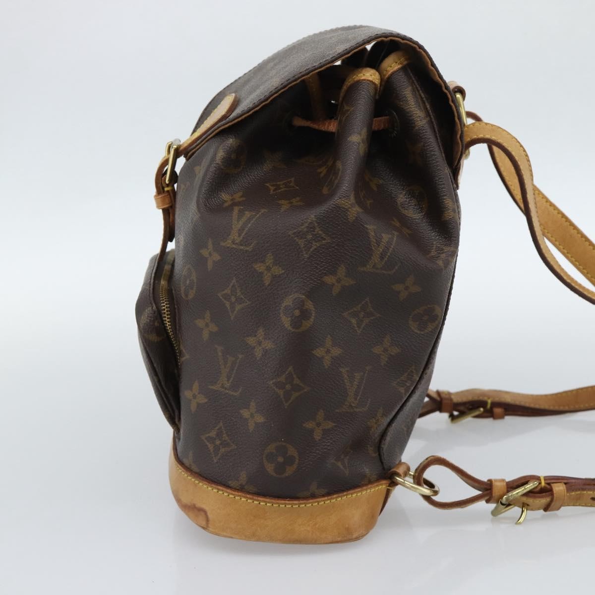 Louis Vuitton Vintage Montsouris Monogram Canvas Brown Canvas Backpack Bag (Pre-Owned)