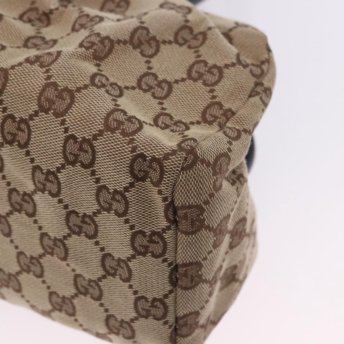 Gucci Wood Handle Frame Doctor Bag Gg Canvas Beige Canvas Shoulder Bag Bag (Pre-Owned)