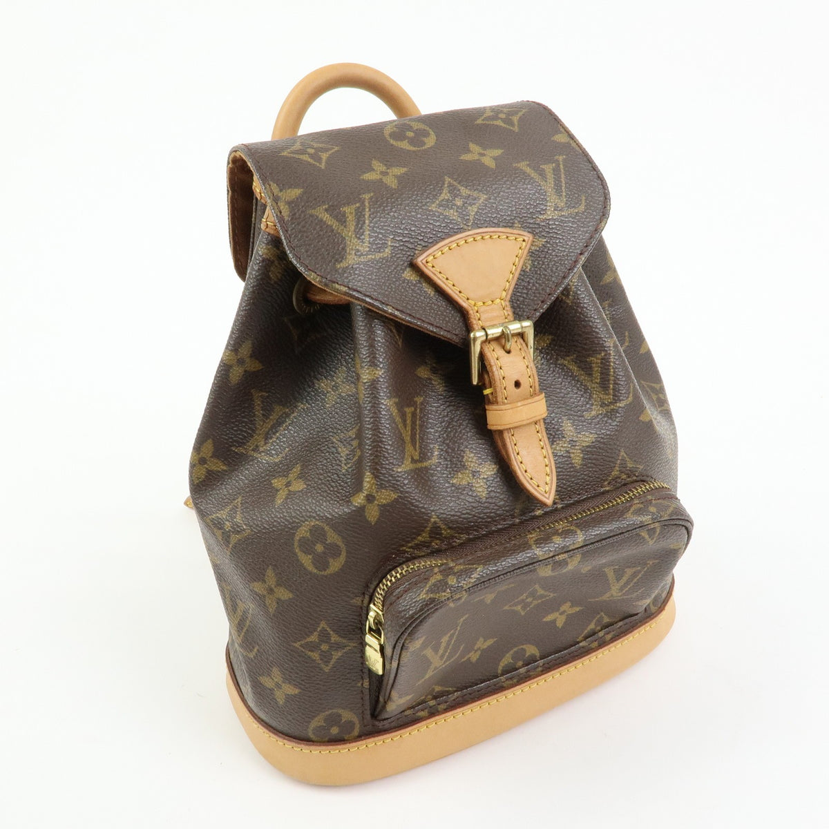 Louis Vuitton Vintage Montsouris Monogram Canvas Brown Canvas Backpack Bag (Pre-Owned)