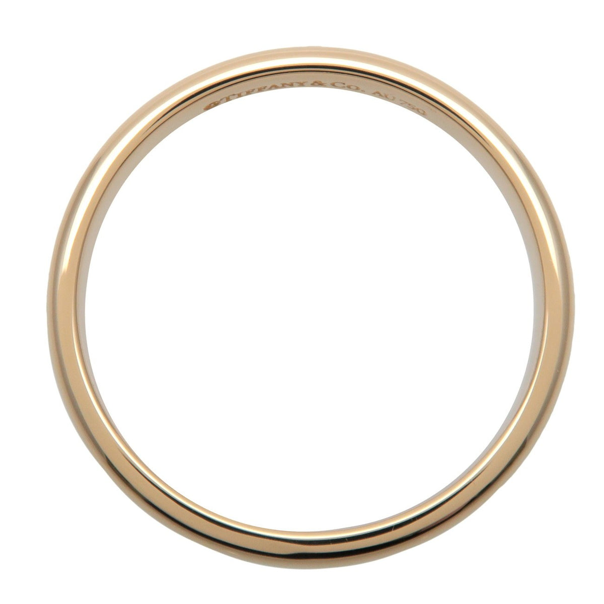 Tiffany & Co. Classic Wedding Band 18K Yellow Gold Gold Yellow_Gold Ring Jewelry (Pre-Owned)