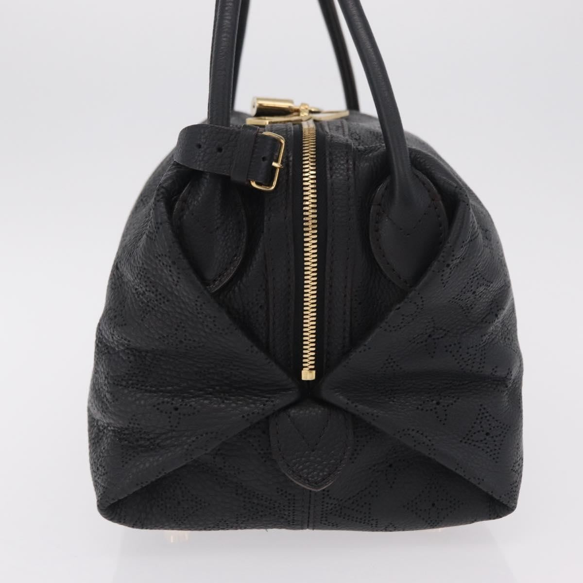 Louis Vuitton Galatea Mahina Leather Black Leather Handbag (Pre-Owned)