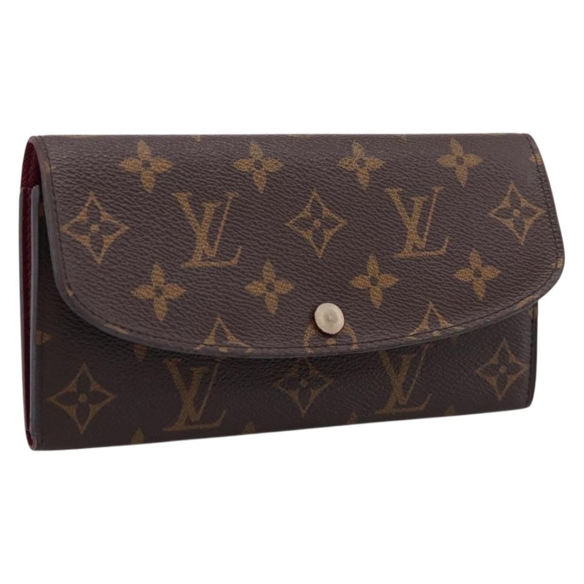 Louis Vuitton Emilie Monogram Canvas Brown Canvas Wallets Accessory (Pre-Owned)
