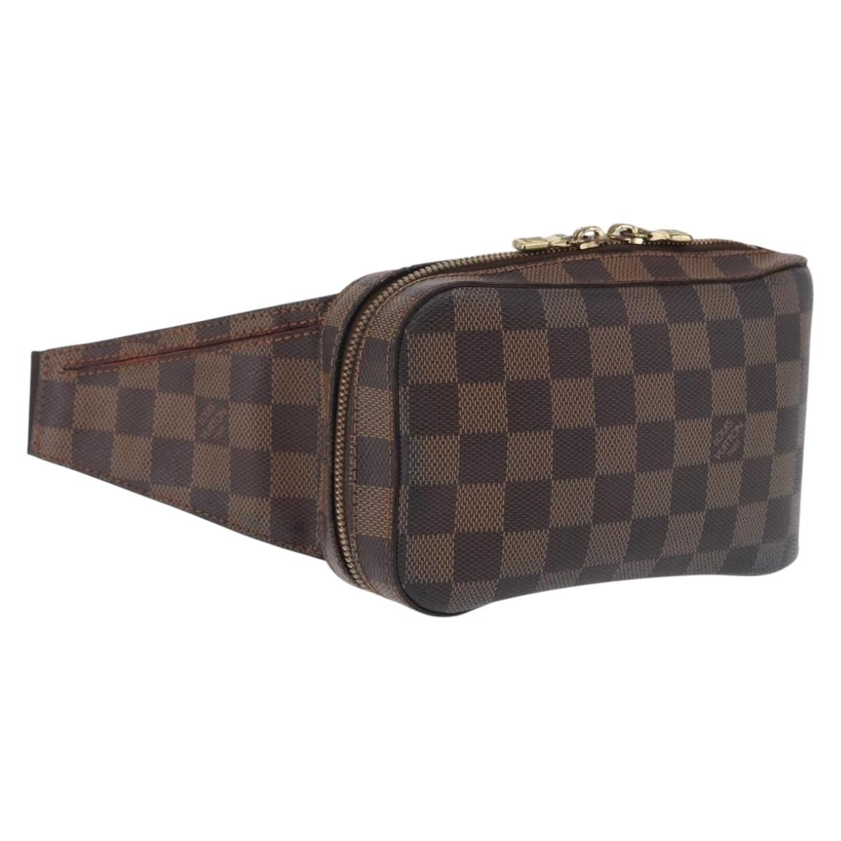 Louis Vuitton Geronimos Waist Damier Ebene Brown Canvas Shoulder Bag Bag (Pre-Owned)