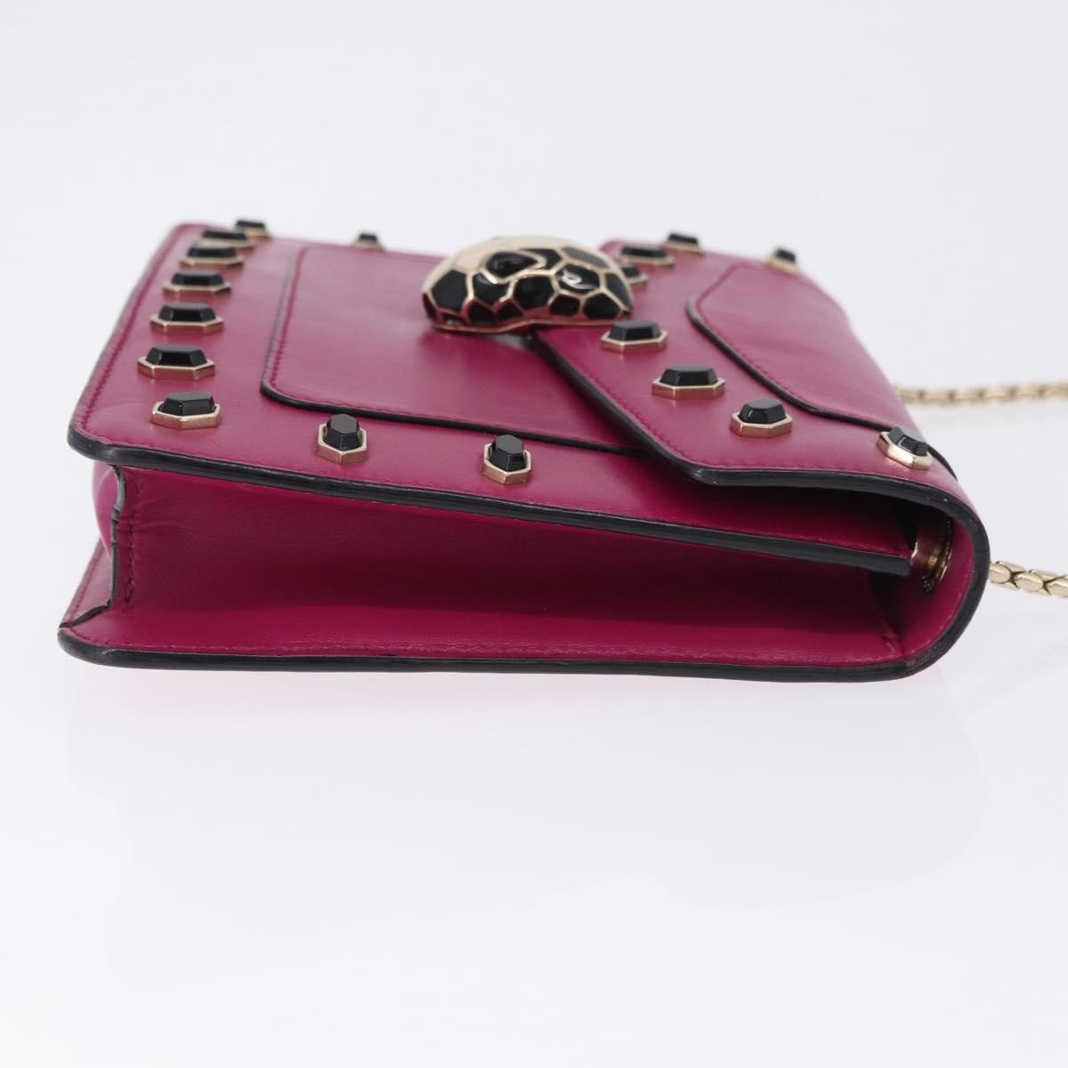 Bvlgari Serpenti Forever Embellished Leather Pink Leather Shoulder Bag Bag (Pre-Owned)
